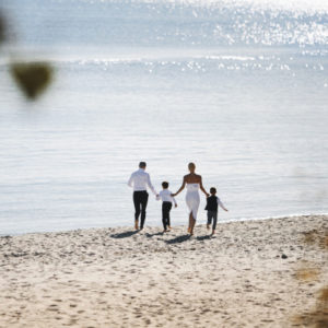 Family in Blaine Beach