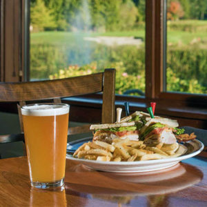 food and drinks at the blue heron in semiahmoo