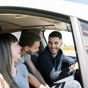 friends enjoying a road trip to washington's whatcom county