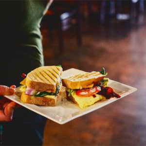 Peace Arch Cafe serving breakfast sandwiches