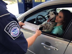 US Customs in Blaine, Washington and Canada