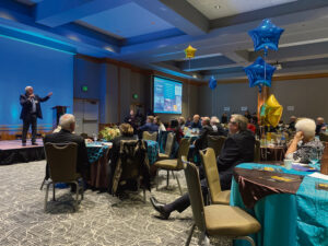Bite of Blaine 2020 with people gathered together eating