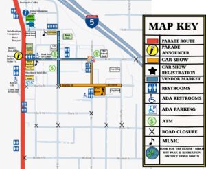 WECU 4th of July Parade & Activities Map 2025
