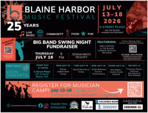 Blaine Harbor Music Festival 2026 in downtown Blaine by the Sea