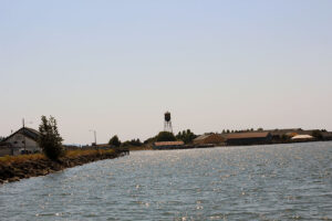 water tower by the sea