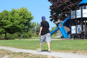 walking by the Marina playground