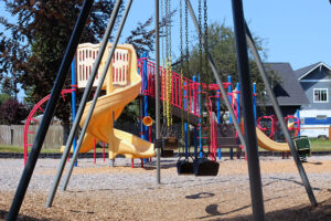 swings in the playground of Blaine