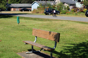 kids playing around Salishan Park playground