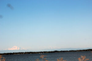 Mt. Baker view at Semiahmoo Park