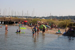 Swim at Semiahmoo Spit in Blaine, Washington