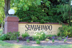 Semiahmoo Signage by the road