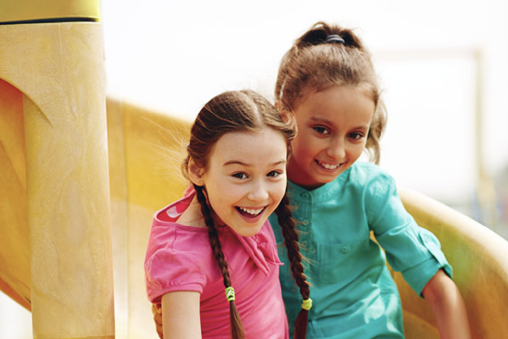 kids playing at Blaine's playground