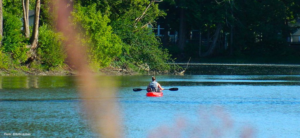 Kayaking California Creek in Blaine WA