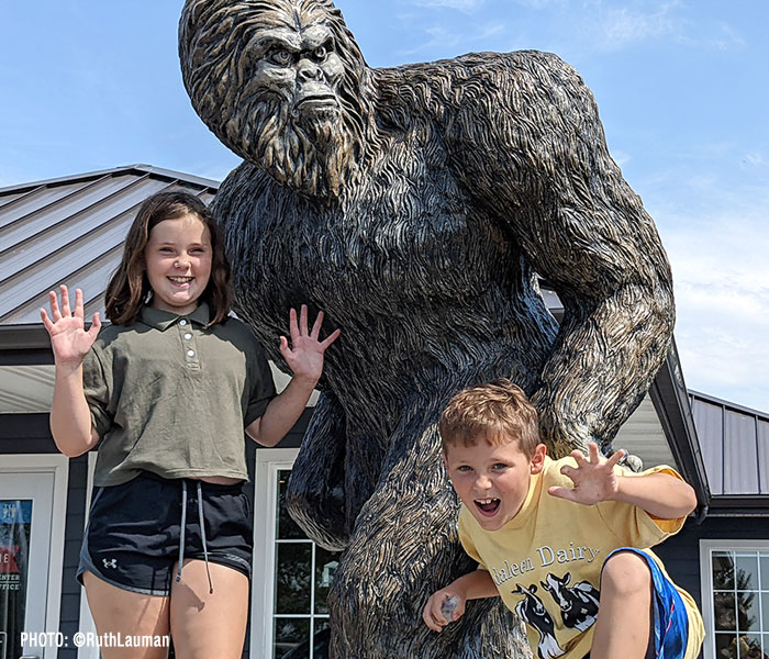 Sasquatch Statue - Selfie Central in downtown Blaine WA