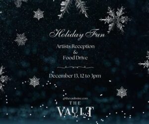 The Vault Wine Bar Xmas ARt Receptioin