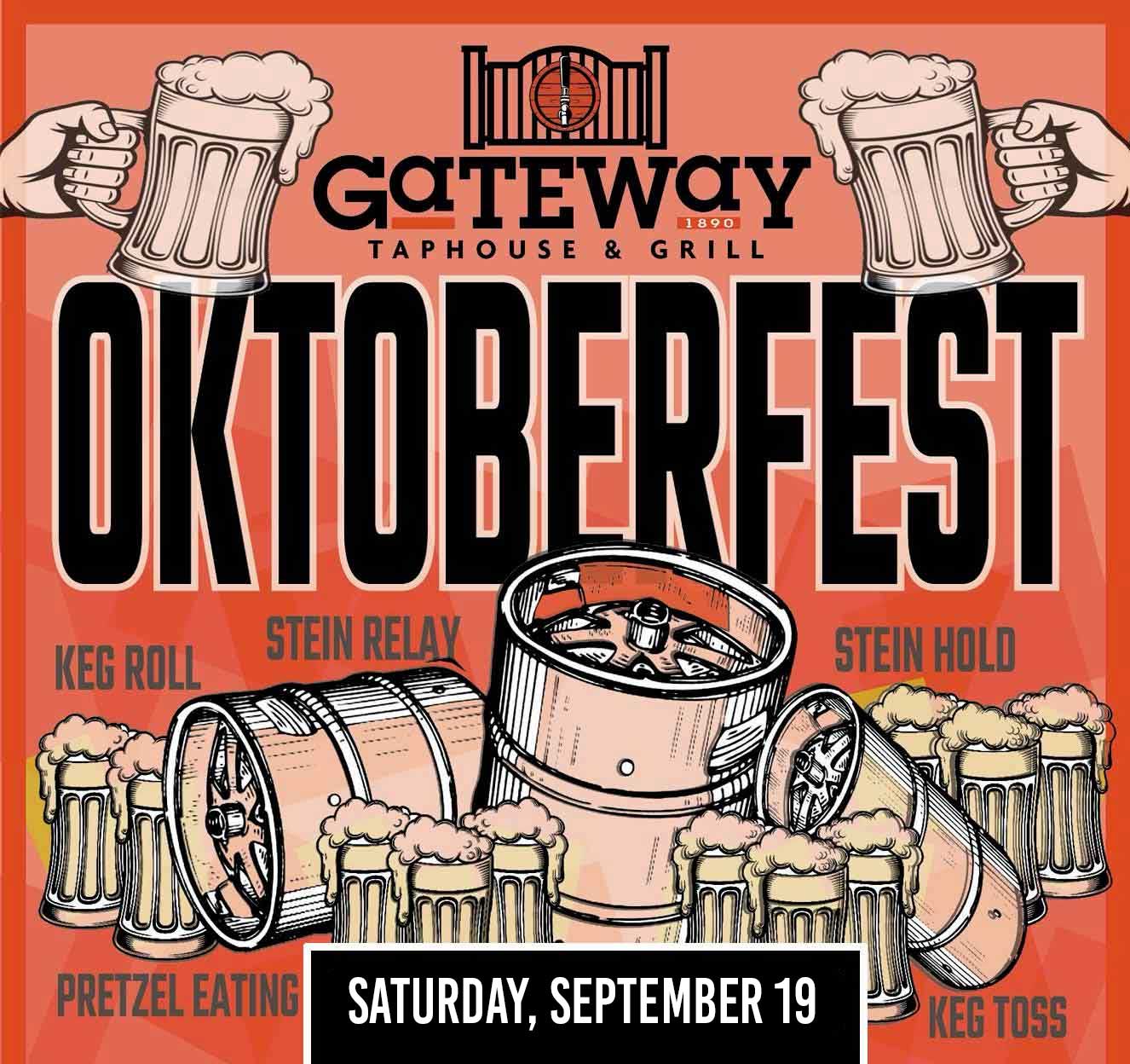 Join the fun with Gateway 1890 Taphouse's Annual OktoberFest, September 19th in downtown Blaine by the Sea