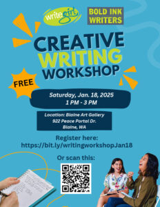 Creative Writing Workshop at The Blaine Art Gallery, January 18, 2025