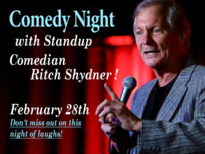 Ritch Shydner Comedy Night at Great Blue Heron Grill, February 28th.
