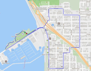 Blaine Borderline 5K Run Map