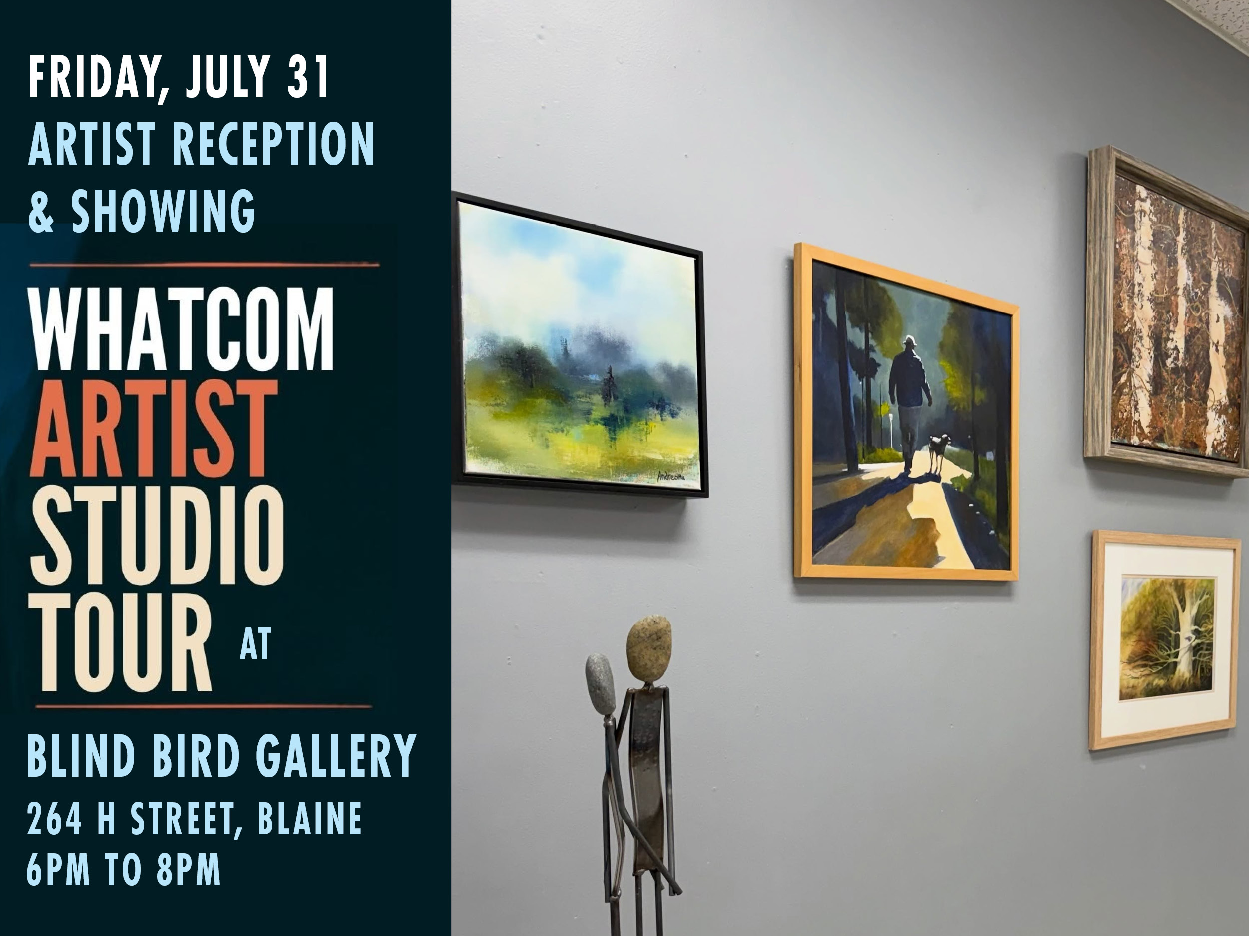 Blind Bird Art Gallery Special Show in Blaine by the Sea