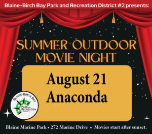 Summer Outdoor Movie Night in Blaine Marine Park