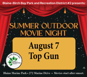 Summer Outdoor Movie Night in Blaine Marine Park