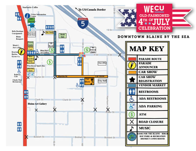 WECU 4th of July Para & Activities Map 2025