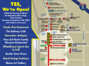 Blaine Businesses Open during Downtown Blaine Revitalization