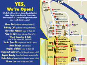 Blaine Revitalization Map #2 - Construction moves South