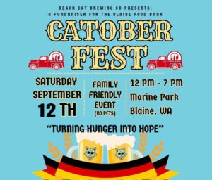 3rd Annual CatoberFest, September 12th in Blaine Marine Park