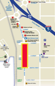 Inset Map of Revitalization Project in Blaine by the Sea