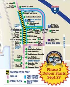 Phase 3 of Blaine's Downtown Revitalization Construction