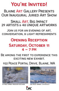 2nd Saturday Downtown Blaine Art Walk, October 11, 2025
