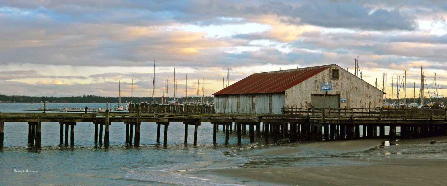 Tongue Point Old Wharf Building - Photo Ruth Lauman