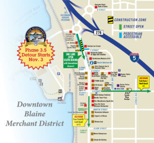 Downtown Blaine Revitalization Project Phase 3.5 begins, Monday, November 3