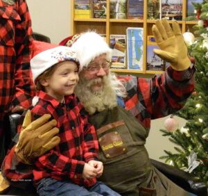 Santa Claus come to Blaine by the Sea, November 29th at The Vault Wine Bar in downtown Blaine by the Sea