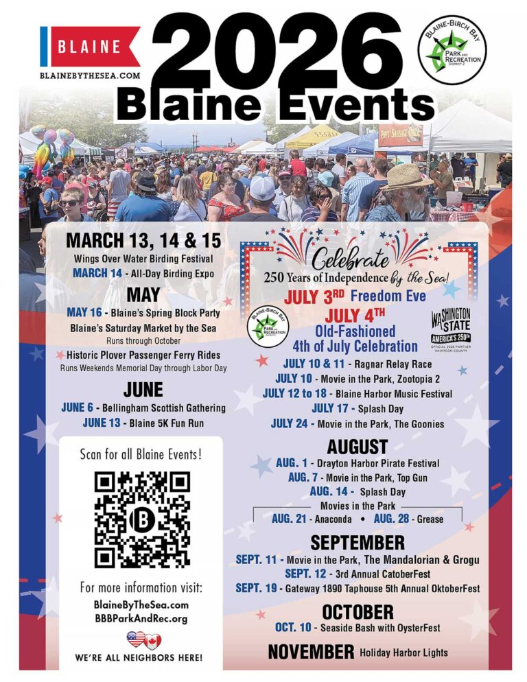 Blaine 2026 Event List