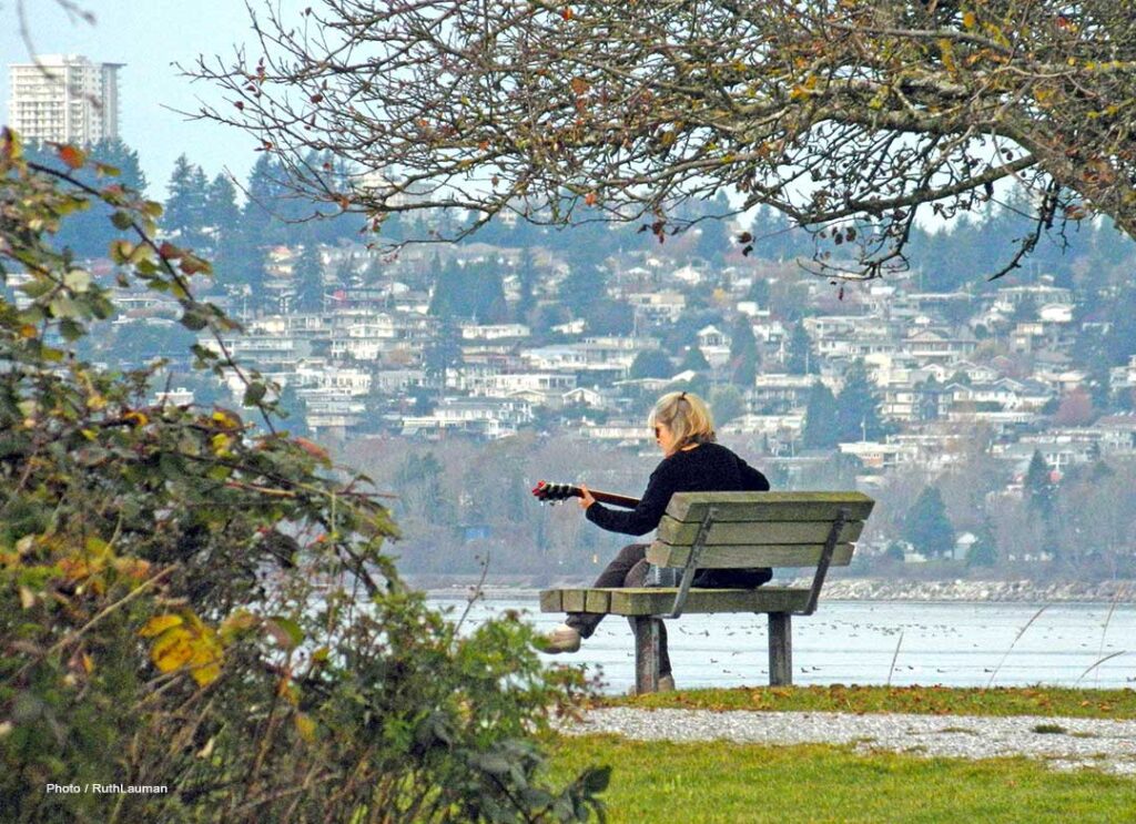 Quiet, reflective moments in Blaine Marine Park. The perfect place to relax and make your own fun