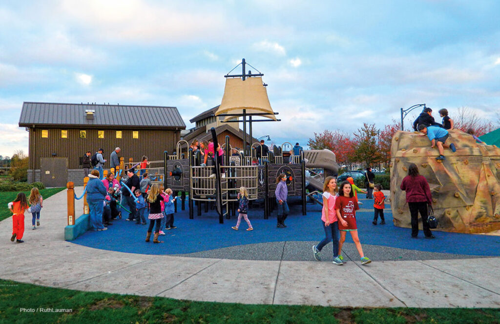 Blaine Maine Park Playground - The perfect gathering place for young and old.
