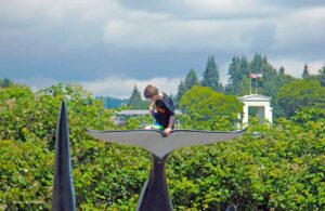 The Whale Sculpture in Blaine Marine Park
