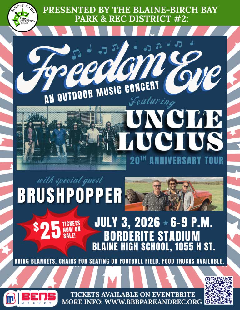 Blaine's Freedom Eve Live Outdoor Concert Ringing America's 250 Celebration