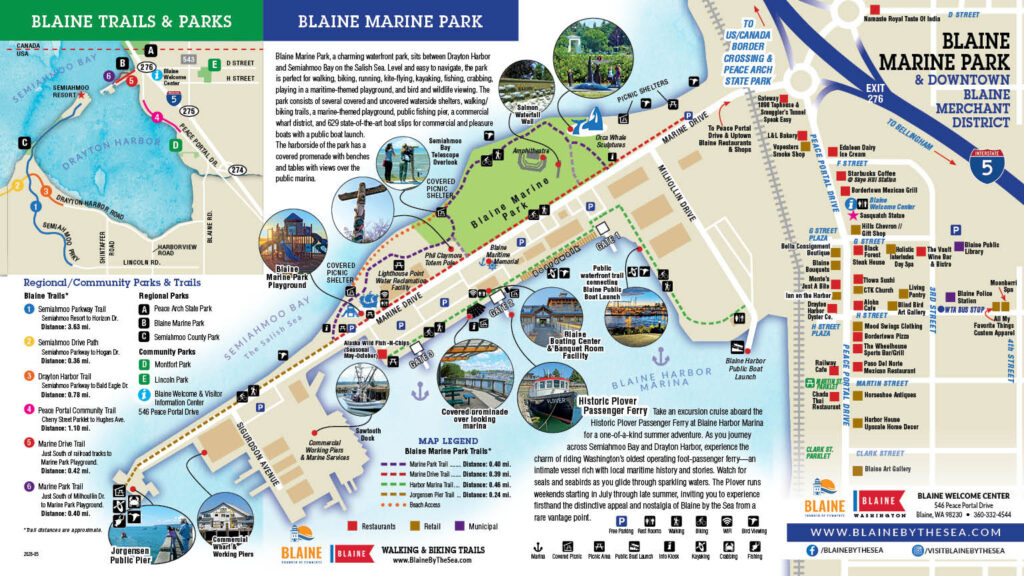 Blaine by the Sea Downtown Merchant Map