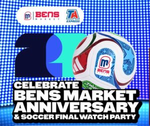 Bens Market USA Watch Party July 19th at Bens MArket on SR543 in Blaine by the Sea