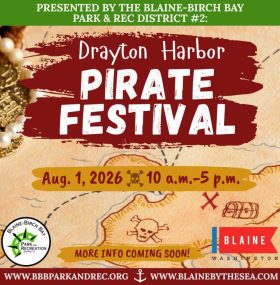 Drayton Harbor Pirate Festival, August 1, 2026 in Blaine Marine Park Playground
