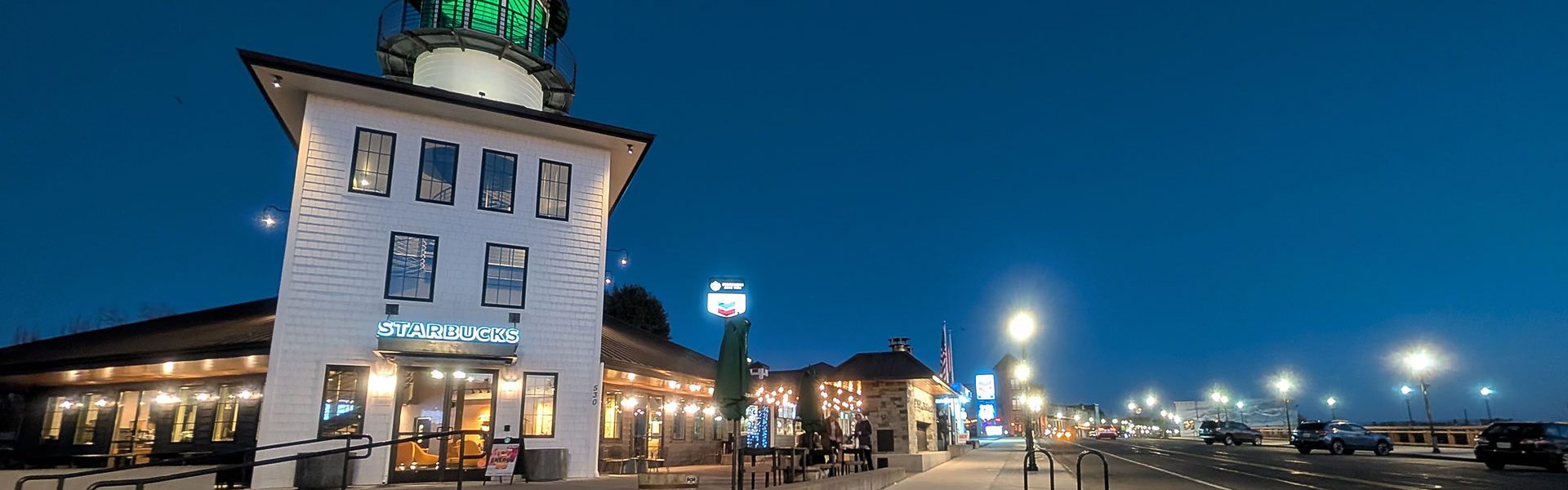 Starbucks Lighthouse in Blaine by the Sea